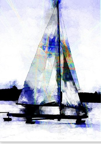 Scott Smith Art Print Stern Steerer Iceboat