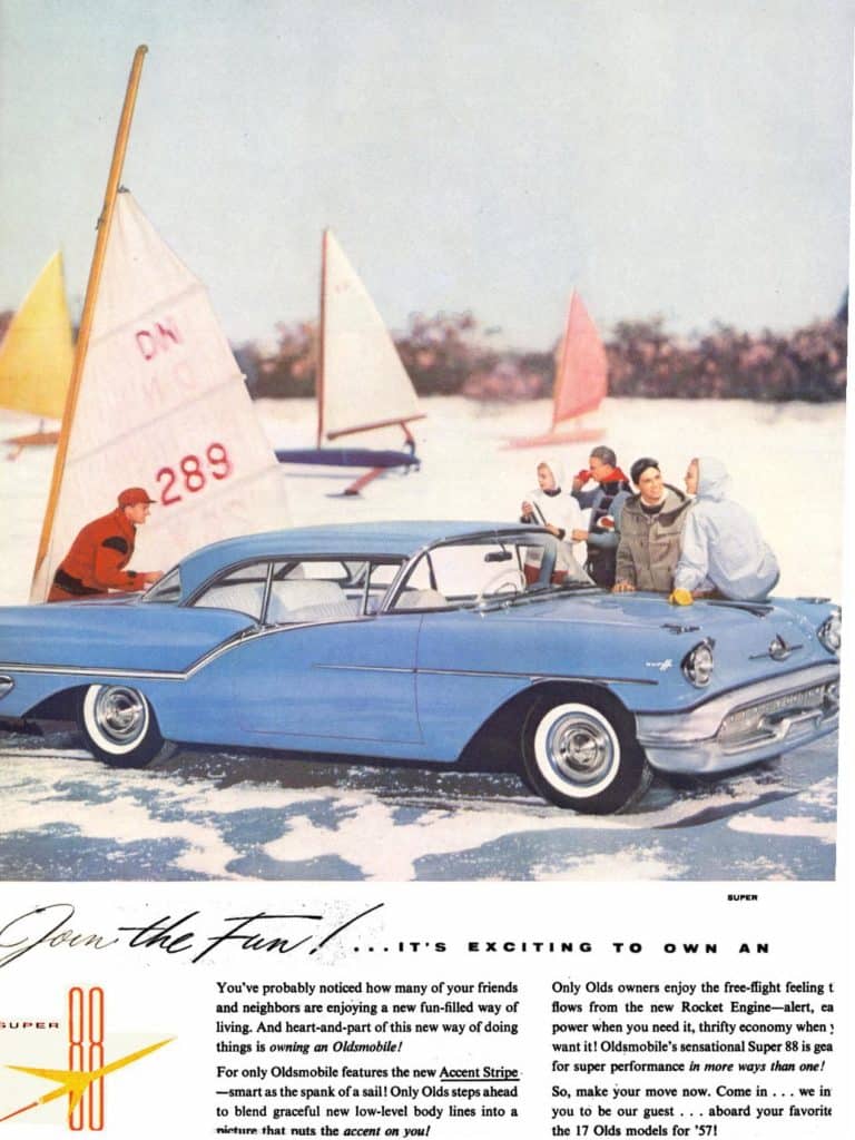 Oldsmobile DN Iceboat Ad