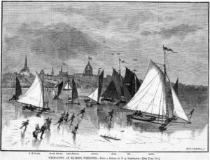 Iceboating Madison 1878